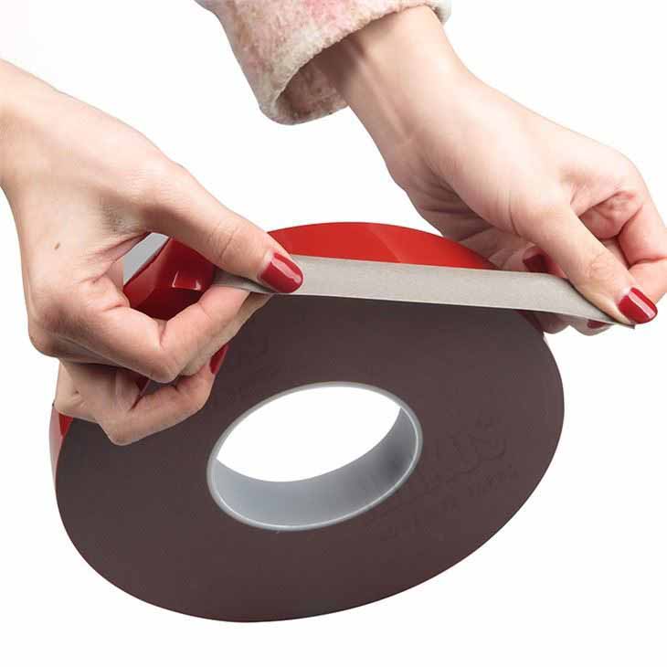 Black Heat Resistant Self Adhesive VHB Foam Tape